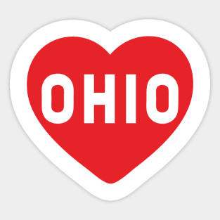 OHIO - The heart of it all Sticker